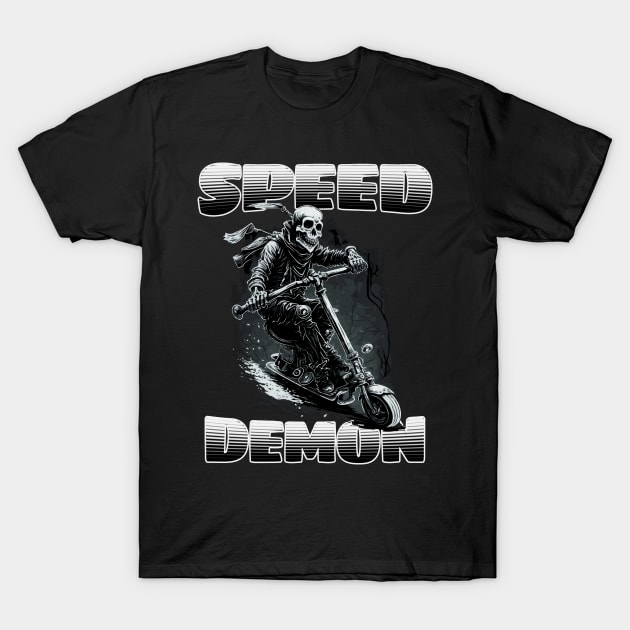 Speed Demon Scooter T-Shirt by pxdg